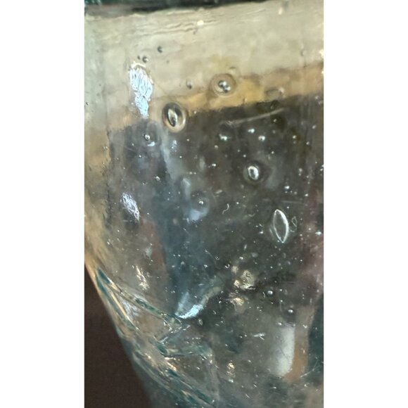 Mason's Hero Cross Patent Nov. 30 1858 Blue Glass Canning Jar Pint Size - Picture 5 of 16